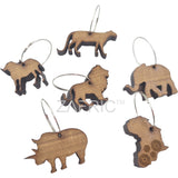 Africa Coasters/Big 5 Wine Glass Charms Combo in Box