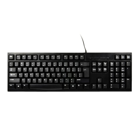 Port Connect Office Wired Keyboard - Black