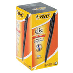 Bic Clic Black Medium Ballpoint Pens - Box of 60