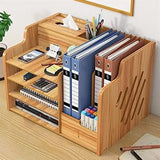 Brainware DIY Large Wooden Desk Organizer