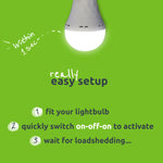 Gizzu Everglow Rechargeable Warm White Emergency LED Bulb – Screw-In