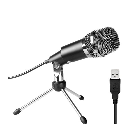 Fifine K668 Uni-Directional USB Condensor Microphone with Tripod – Black