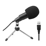 Fifine K668 Uni-Directional USB Condensor Microphone with Tripod – Black