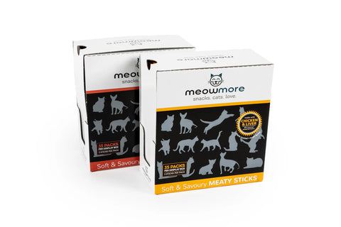 Meow More Cat Treat Sticks Bulk Deal (35 x 15g)