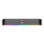 REDRAGON 2.0 Sound Bar ADIEMUS 2 x 3W RGB USB|Aux PC Gaming Speaker – Black