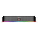 REDRAGON 2.0 Sound Bar ADIEMUS 2 x 3W RGB USB|Aux PC Gaming Speaker – Black