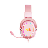 REDRAGON Over-Ear ZEUS-X USB RGB Gaming Headset – Pink