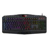 REDRAGON HARPE Membrane|RGB Backlit|12 Multimedia Keys|19 Non-Conflict Gaming Keyboard – Black