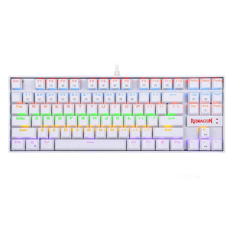 REDRAGON KUMARA Mechanical 87 Key|RGB Backlit Gaming Keyboard – White