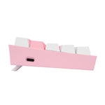 REDRAGON FIZZ PRO RGB 61 KEY Mechancal Wireless Gaming Keyboard – Pink/White