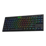 REDRAGON Horus 84Key RGB Red Switch Low Profile Wireless Gaming Mechanical Keyboard – Black