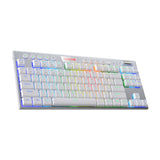 REDRAGON HORUS 87KEY RGB LED SUPER-SLIM ALU FRAME – White