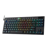 REDRAGON Horus 84Key RGB Red Switch Low Profile Gaming Mechanical Keyboard – Black