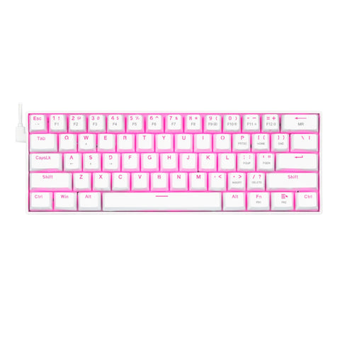 REDRAGON DRAGONBORN Wired Mechanical Keyboard Red LED 67Key Design – White