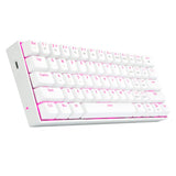 REDRAGON DRAGONBORN Wired Mechanical Keyboard Red LED 67Key Design – White