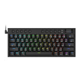 REDRAGON Noctis 61Key Red Switch RGB Low Profile Gaming Mechanical Keyboard – Black