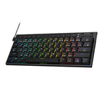 REDRAGON Noctis 61Key Red Switch RGB Low Profile Gaming Mechanical Keyboard – Black