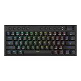 REDRAGON Noctis Pro 61Key Wireless Bluetooth Red Switch RGB Low Profile Gaming Mechanical Keyboard – Black