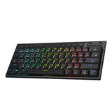 REDRAGON Noctis Pro 61Key Wireless Bluetooth Red Switch RGB Low Profile Gaming Mechanical Keyboard – Black