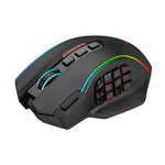 REDRAGON PERDITION PRO 16000DPI RGB Wireless MMO Ergo Gaming Mouse – Black