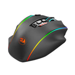 REDRAGON PERDITION PRO 16000DPI RGB Wireless MMO Ergo Gaming Mouse – Black