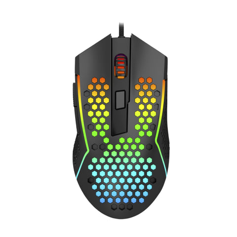 REDRAGON Reaping 6200DPI RGB LightWeight 65g Gaming Mouse – Black