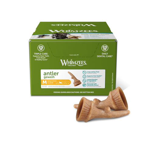 Whimzees Medium Antler Assortment/Display Box (66pc)