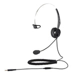 Calltel T400 Mono-Ear Headset – Noise-Cancelling Mic – Single 3.5mm Jack