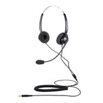 Calltel T800 Stereo-Ear Headset – Noise-Cancelling Mic – Single 3.5mm Jack