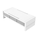 ORICO 14cm Desktop Monitor Stand with Drawers – White