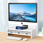 ORICO 14cm Desktop Monitor Stand with Drawers – White