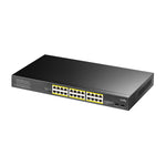 Cudy 24-Port BASE-T Gigabit|2-Port Gbe BASE-X SFP|PoE+