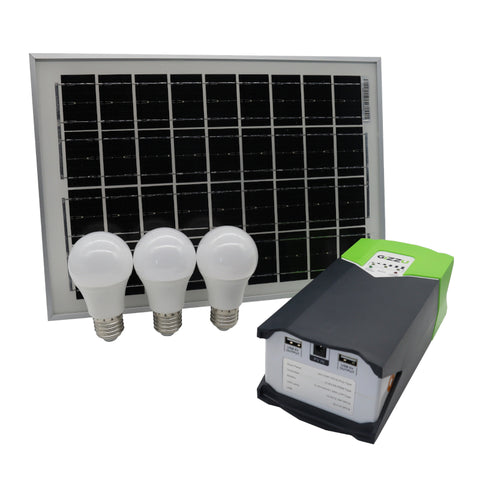 Gizzu 10W Solar Lighting Kit