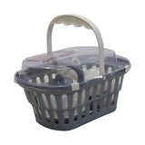 Jeronimo Kitchen Basket Tea Playset - Grey