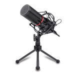 REDRAGON BLAZAR Cardioid USB Gaming Mic and Tripod – Black