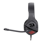 REDRAGON Over-Ear THESEUS Aux Gaming Headset – Black - Reddy Set Go