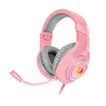 REDRAGON Over-Ear HYLAS RGB Gaming Headset – Pink - Reddy Set Go