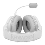 REDRAGON Over-Ear PANDORA USB (Power Only) RGB Gaming Headset – White - Reddy Set Go