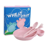 Wheat Straw Peppa Pig Plate for Toddlers - Reddy Set Go