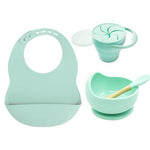 Silicone Baby Feeding Set 4PC - Assorted Colours - Reddy Set Go